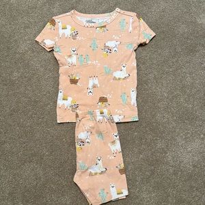 Girls llama pajamas